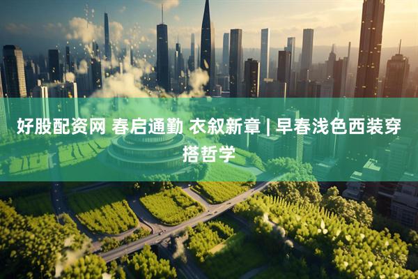 好股配资网 春启通勤 衣叙新章 | 早春浅色西装穿搭哲学